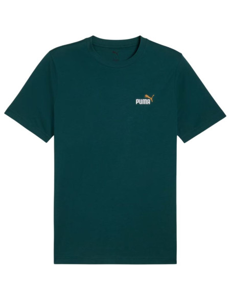 Koszulka męska puma ess 2 color small no. 1 logo tee morska zieleń 684717 75