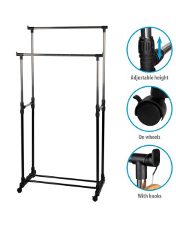 Szafa garderoba wieszak 75x42x93-158cm alpina