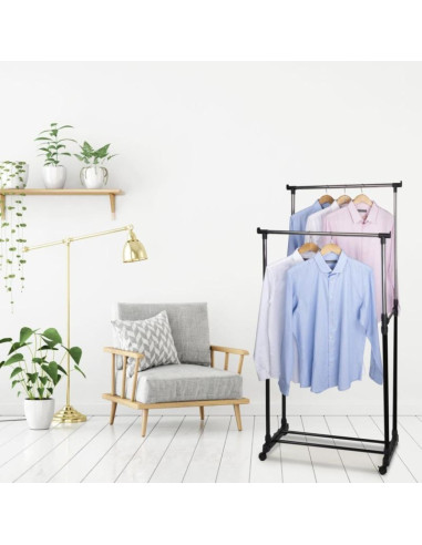 Szafa garderoba wieszak 75x42x93-158cm alpina