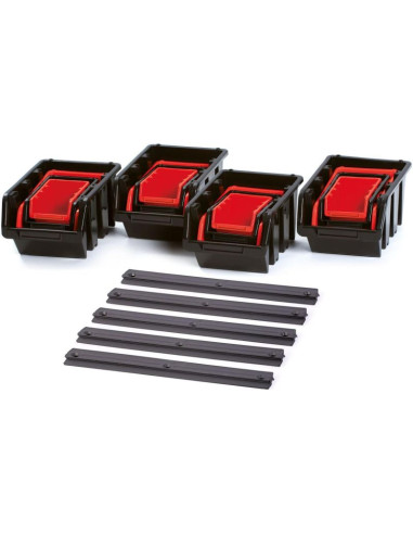 Zestaw kuwet pojemników warsztatowych 16szt kistenberg