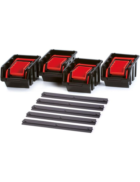 Zestaw kuwet pojemników warsztatowych 16szt kistenberg