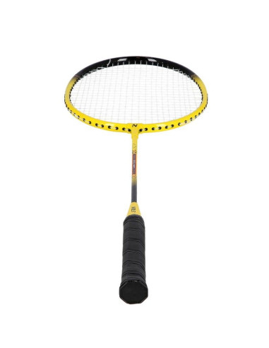 Zestaw do badmintona nils nrz262 aluminium 2 rakiety, 3 lotki z piór, siatka 600x60cm, pokrowiec