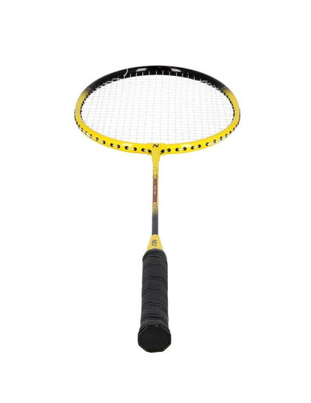 Zestaw do badmintona nils nrz262 aluminium 2 rakiety, 3 lotki z piór, siatka 600x60cm, pokrowiec