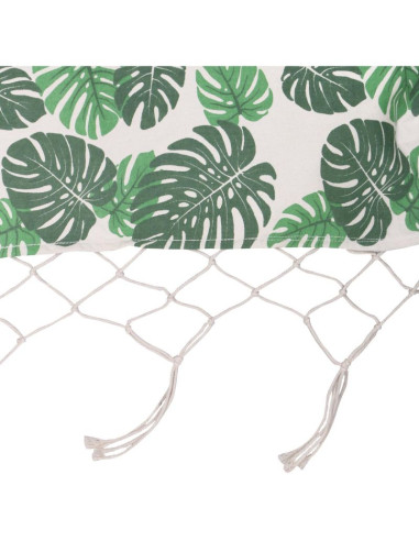 Hamak ogrodowy 1 osobowy 200x100cm z drążkiem i  z frędzlami miami natura jungle