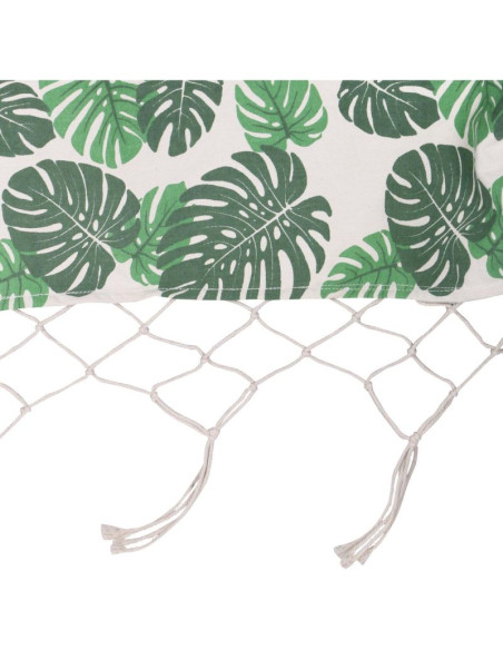 Hamak ogrodowy 1 osobowy 200x100cm z drążkiem i  z frędzlami miami natura jungle