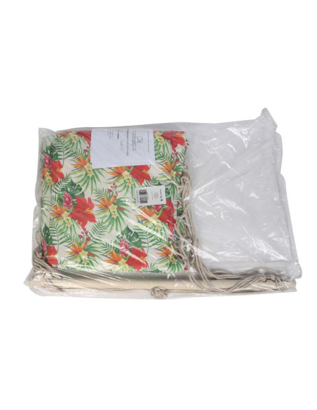 Hamak fotel wiszący brazylijski 100x50cm natura z wszytą poduszką tropic jungle