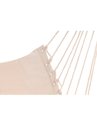 Hamak fotel wiszący brazylijski 100x50cm natura z wszytą poduszką biały