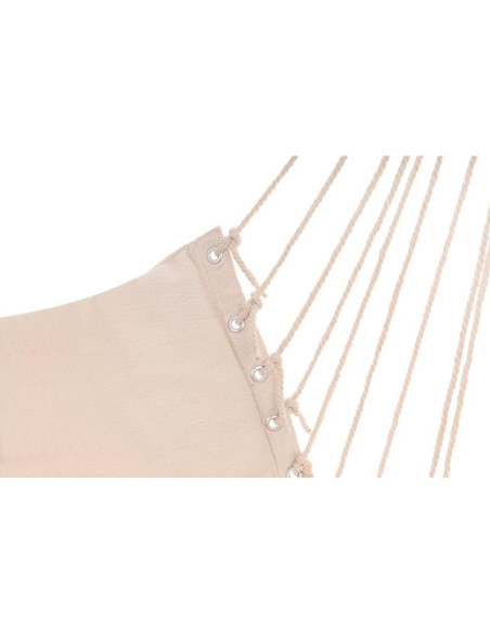 Hamak fotel wiszący brazylijski 100x50cm natura z wszytą poduszką biały