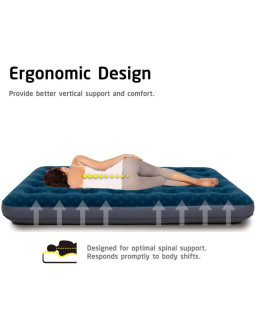 Materac flokowany 1-osobowy z nadrukiem 3d 191x99x22cm 24502 2