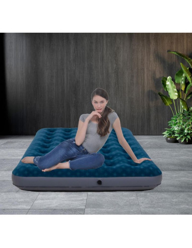 Materac flokowany 1-osobowy z nadrukiem 3d 191x99x22cm 24502