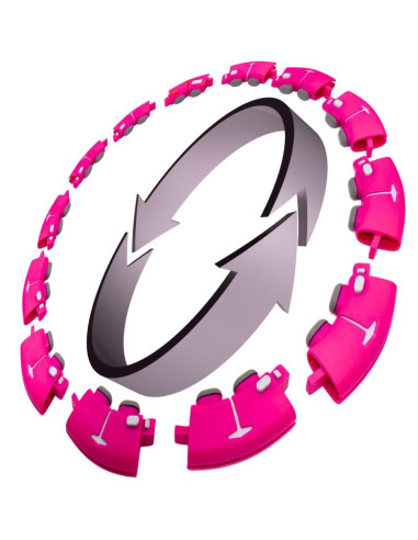 Hula hop z masażerem obciążeniem i licznikiem fuksja enero fit