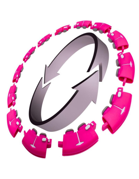 Hula hop z masażerem obciążeniem i licznikiem fuksja enero fit