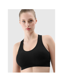 Biustonosz treningowy bezszwowy z niskim wsparciem damski 4f 4frss24usbaf139-20s