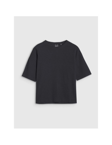 T-shirt regular z waflowej dzianiny damski 4f 4frss25ttshf2651-20s