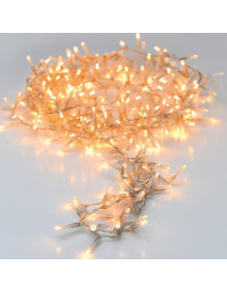Lampki choinkowe łańcuch świetlny 480 led ciepły biały przeźroczysty przewód 2