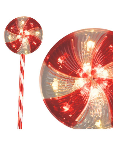 Dekoracja ogrodowa led cukrowe lizaki zestaw 3 szt. ciepłe światło