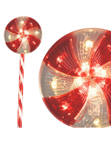 Dekoracja ogrodowa led cukrowe lizaki zestaw 3 szt. ciepłe światło