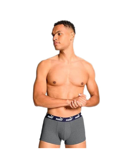 Puma bokserki majtki męskie 2-pack czerwone szare wygodne bawełna