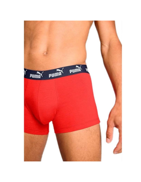 Puma bokserki majtki męskie 2-pack czerwone szare wygodne bawełna