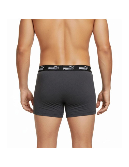 Puma bokserki majtki męskie 2-pack zielone szare wygodne bawełna