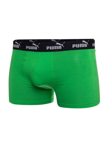 Puma bokserki majtki męskie 2-pack zielone szare wygodne bawełna