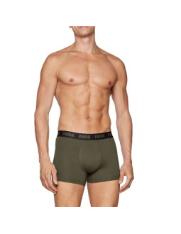 Puma bokserki majtki męskie 2-pack khaki czarne wygodne bawełna 2