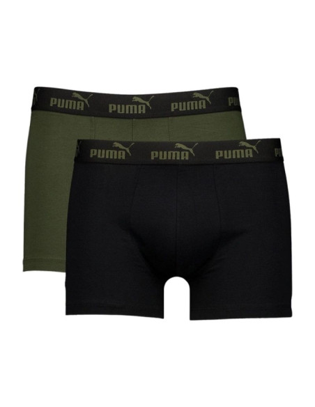 Puma bokserki majtki męskie 2-pack khaki czarne wygodne bawełna