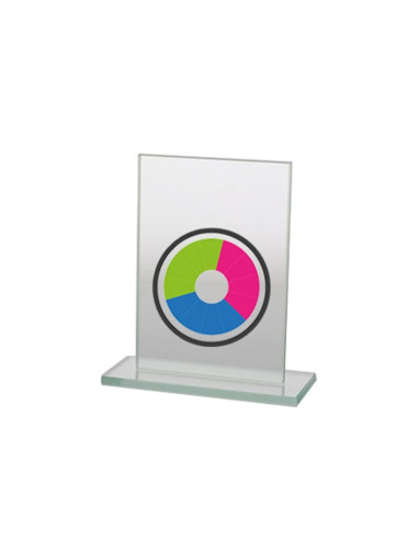 Trofeum szklanie z nadrukiem kolorowym luxorjet