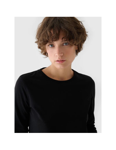 Longsleeve oversize gładki damski 4f 4fwmm00tlonf431-20s