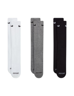 Skarpety nike everyday plus cushioned 3 pary białe, szare, czarne sx6888 964
