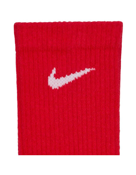 Skarpety nike everyday plus cushioned 3 pary czerwone, białe, granatowe sx6888 996