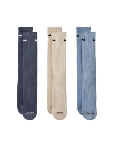 Skarpety nike everyday plus cushioned 3 pary ciemnoszare, beżowe, jasnoszare sx6888 901