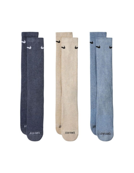 Skarpety nike everyday plus cushioned 3 pary ciemnoszare, beżowe, jasnoszare sx6888 901