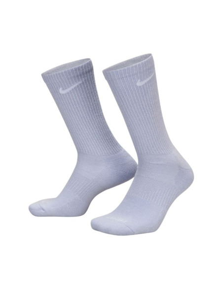 Skarpety nike everyday plus cushioned 3 pary fioletowe, niebieskie, brązowe sx6888 970