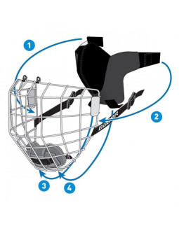 Maseczka sportowa bauer pod kratownicę sr 2