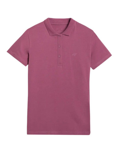 Koszulka damska polo 4f f554 burgund 4fwaw25tptsf554 60s