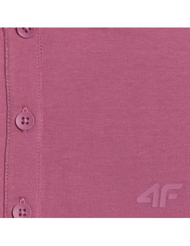 Koszulka damska polo 4f f554 burgund 4fwaw25tptsf554 60s