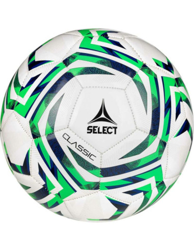 Piłka nożna select classic v25 biało/zielona