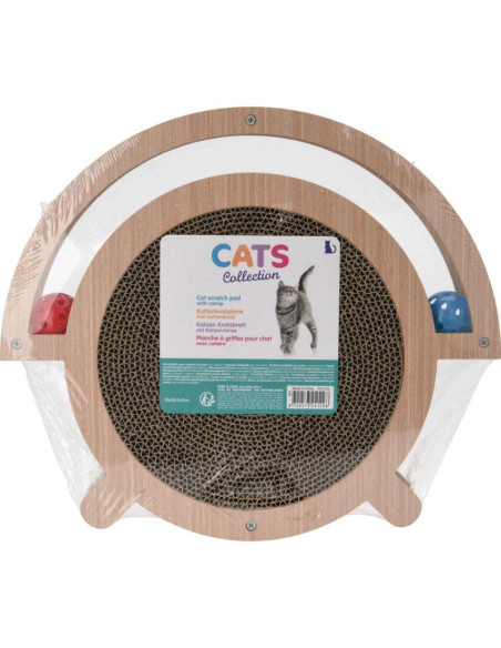 Drapak dla kota interaktywna zabawka dwie piłeczki 39x33,5x4,5cm