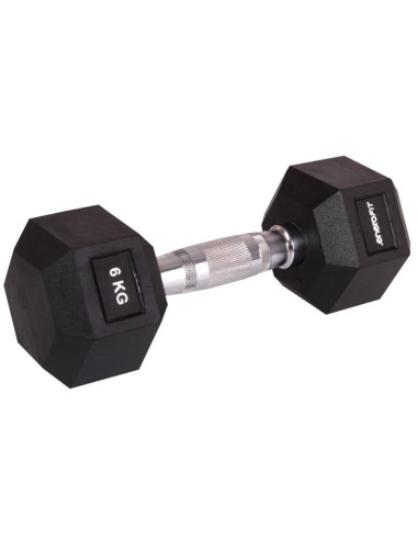 Hantla gumowa hex 6 kg enero fit