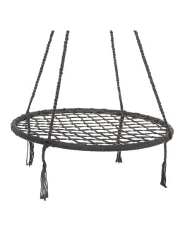 Hamak ogrodowy huśtawka bocianie gniazdo 80cm szara 2