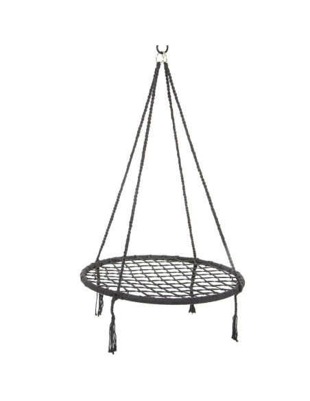 Hamak ogrodowy huśtawka bocianie gniazdo 80cm szara