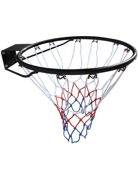 Obręcz do kosza z siatką 12 uchwytów 45cm enero czarna 1055824