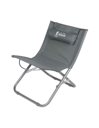 Leżak fotel plażowy składany szary