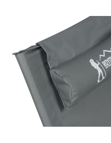 Leżak fotel plażowy składany szary