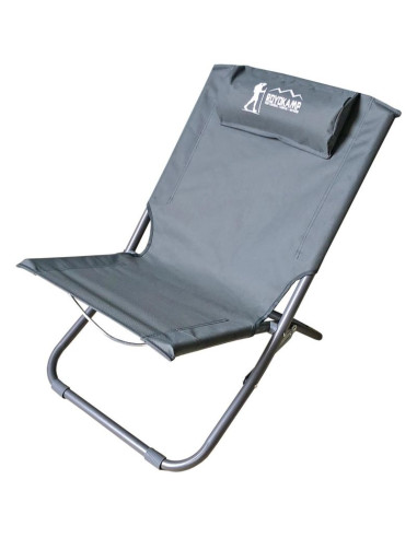 Leżak fotel plażowy składany szary