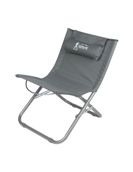 Leżak fotel plażowy składany szary
