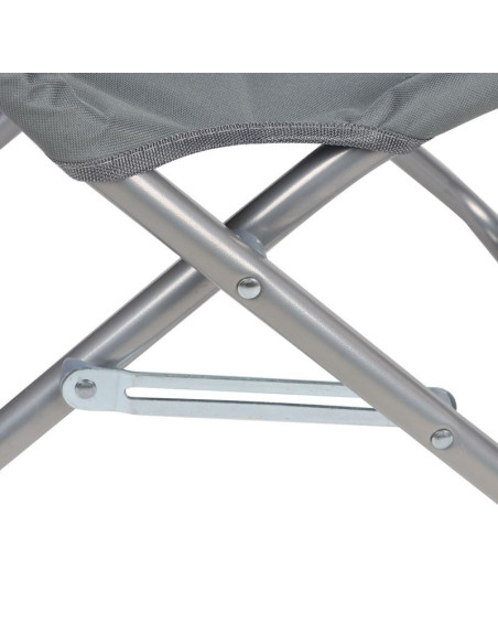 Leżak fotel plażowy składany szary