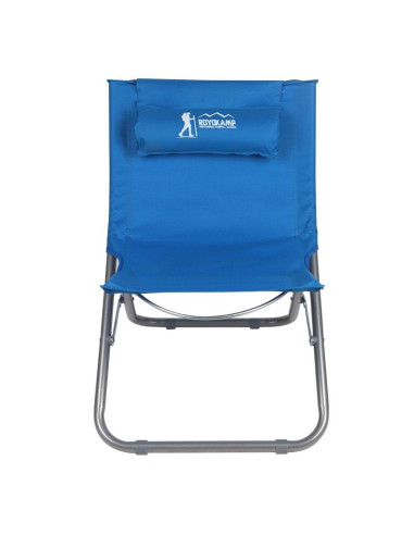 Leżak fotel plażowy składany niebieski