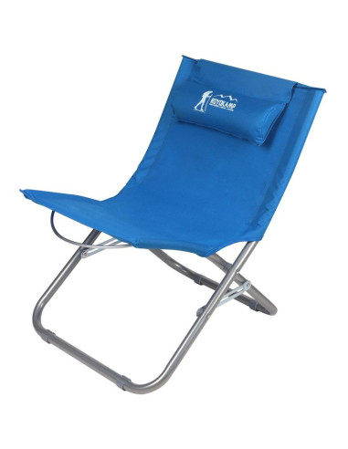 Leżak fotel plażowy składany niebieski